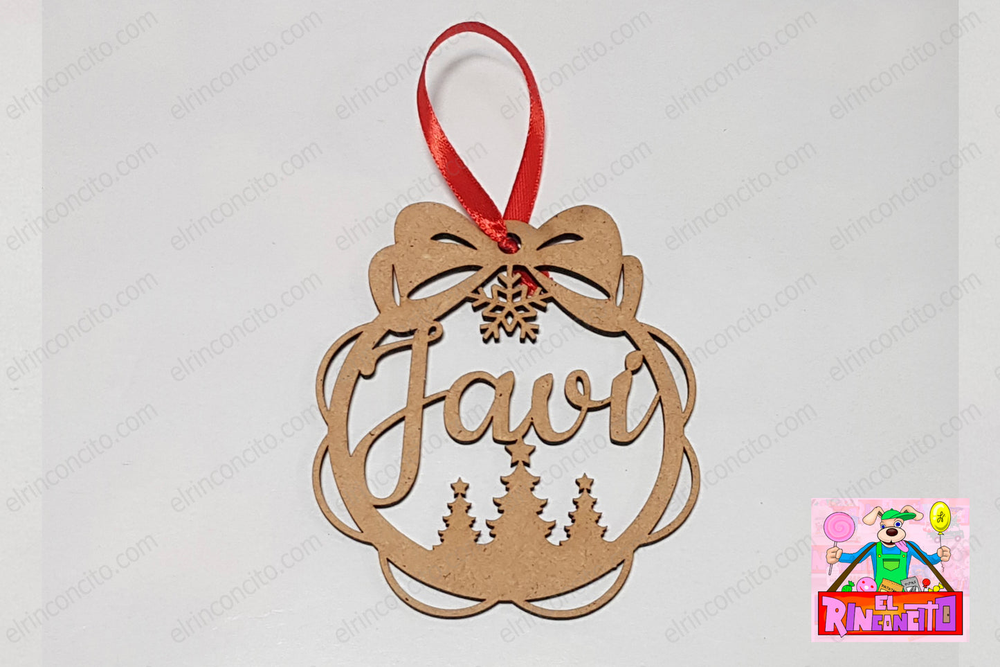 BOLA NAVIDAD MADERA